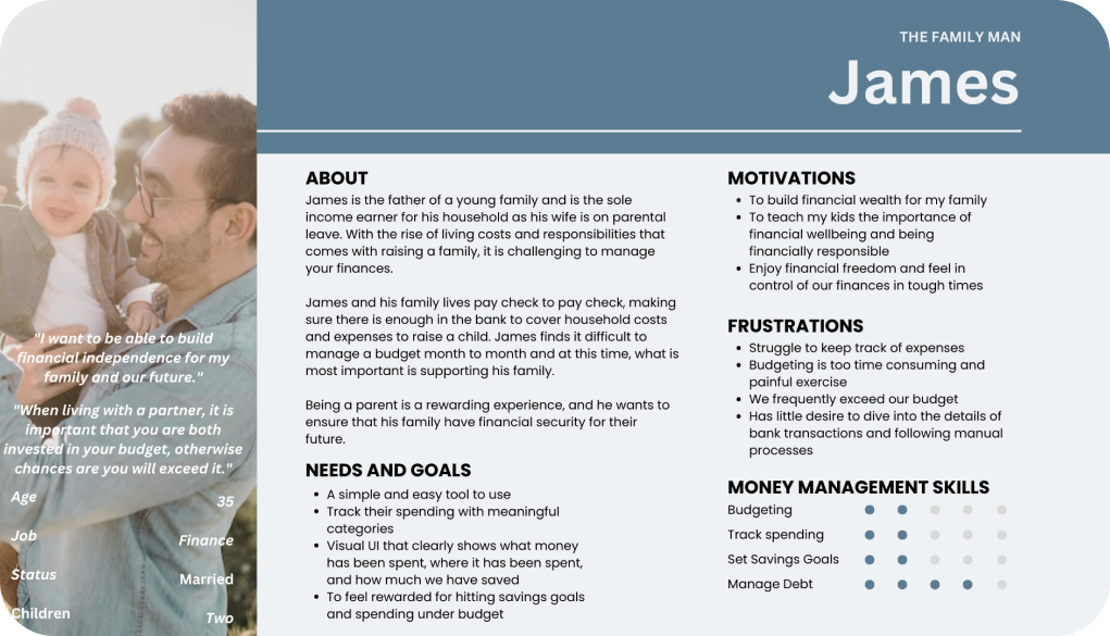 User Persona - James